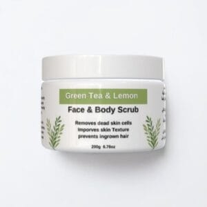 green tea and lemon face and body  exfoliating Scrub 200g
